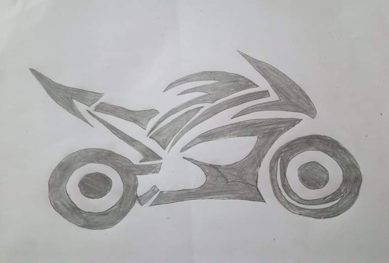 Super Duke 1290 Bike Sketch Art - Ktm - Pin | TeePublic