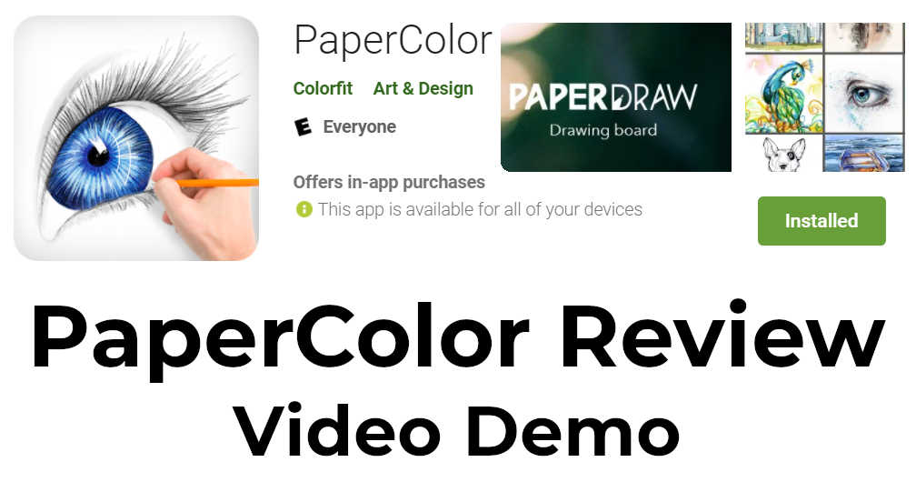 Papercolor app - video guide