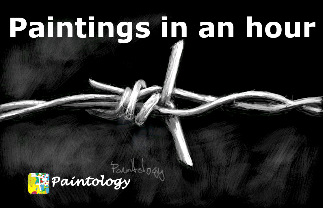 Draw A Barbed Wire With Paintology