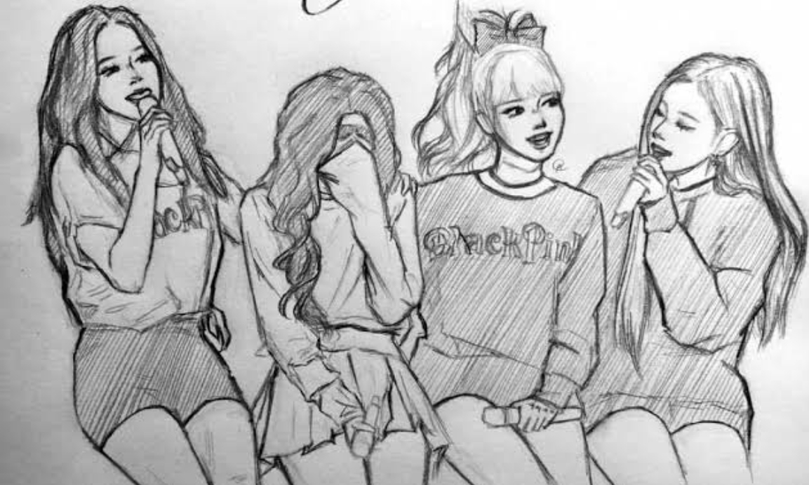VERY EASY ,real time drawing jisoo blackpink kpop girlband from south korea  - YouTube