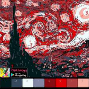 red starry night - featured