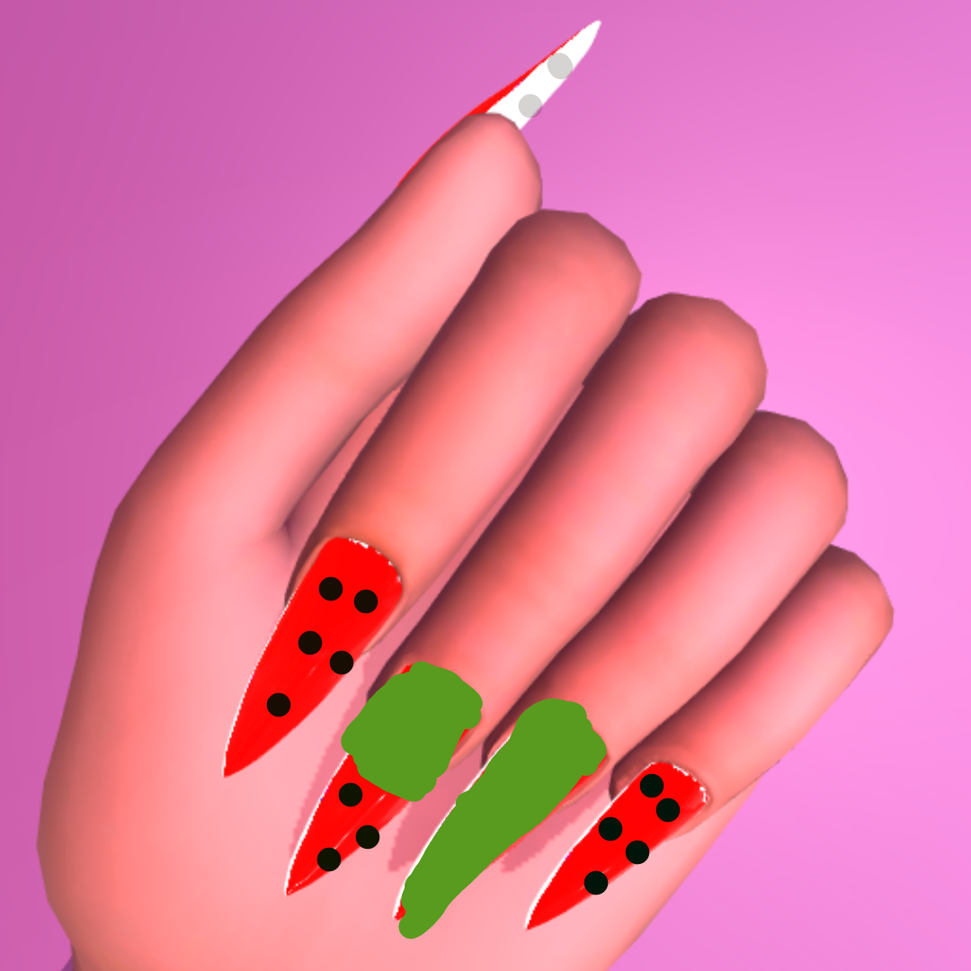The Little Canvas: The One With the Watermelon Nail Art