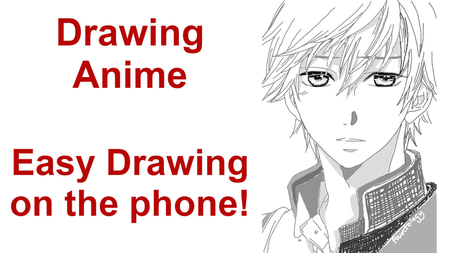 Draw an Anime Boy on your Phone - Paintology | Drawing App | Paint by  Numbers