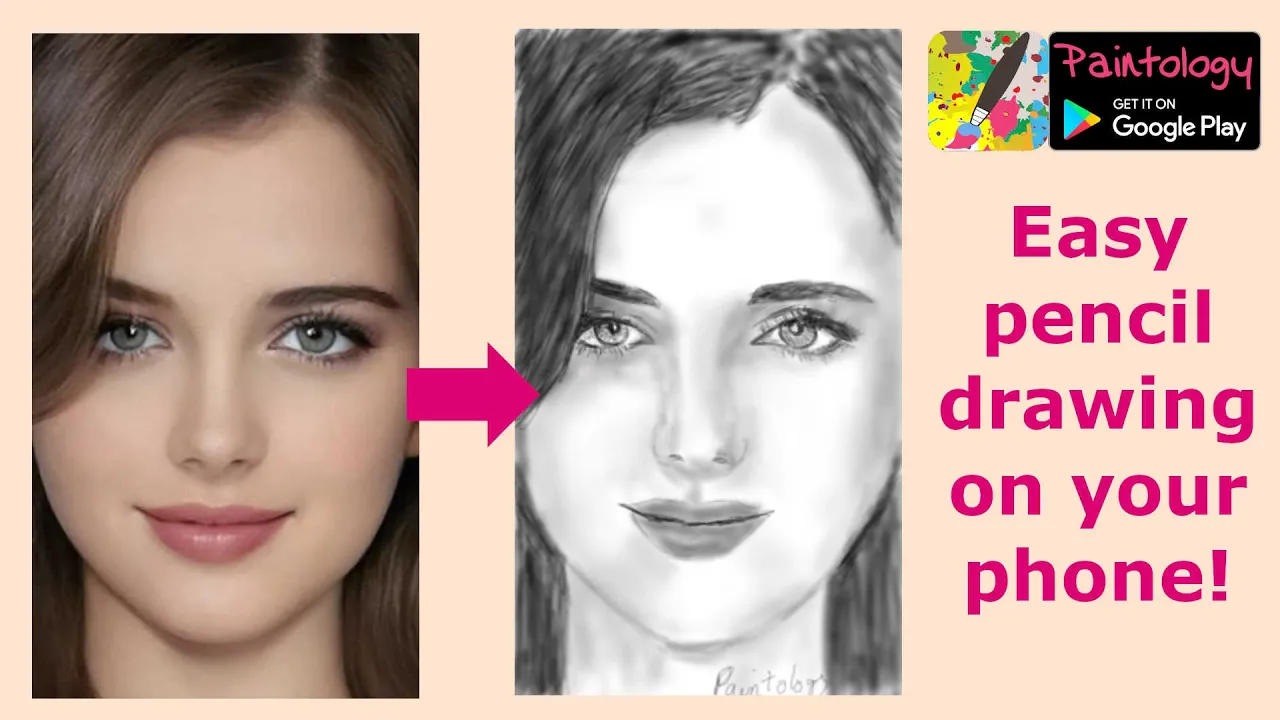 girls face drawing - featured
